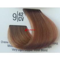 Крем-фарба для волосся 9/42 СV Дуже світлий мідний перламутровий блонд Basic color Spa Master Professional, 100 мл