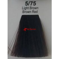 Фарба для волосся стійка 5.75 Світлий Шатен Коричнево-Червоний Master Lux, 60 мл