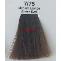 Фарба для волосся стійка 7.75 Середньо-русявий Коричнево-Червоний Master Lux, 60 мл