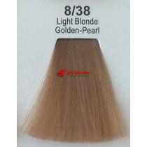 Фарба для волосся стійка 8.38 Світло-русявий Золотисто-Перлинний Master Lux, 60 мл