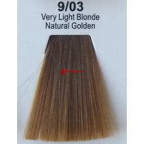Фарба для волосся стійка 9.03 Дуже Світлий Блонд Натурально-Золотистий Master Lux, 60 мл