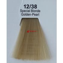 Фарба для волосся стійка 12.38 Спеціальний Блонд Золотисто-Перлинний Master Lux, 60 мл