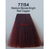 Фарба для волосся стійка 77.54 Середній блонд яскравий Червоний Мідний Master Lux, 60 мл