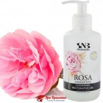 Гель очищающий і відновлючий Дамаська троянда Cleansing Restorative Gel Rosa Damascena SNB Professional (MPSR33), 250 мл