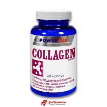 Колаген Collagen Powerful для шкіри, волосся, нігтів і суглобів, капсули 1,0 г № 60