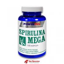 Спіруліна Мега Spirulina Mega Powerful імуномодулюючу та антиоксидантну дію, капсули 1,0 г № 100