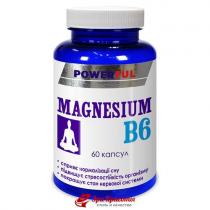 Магнезіум В6 Powerful для підвищення стійкості до стресу організму, капсули 1,0 г № 60