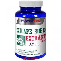 Екстракт виноградних кісточок Grape Seed Extract Powerful з антиоксидантними властивості, капсули 1,0 г № 60.