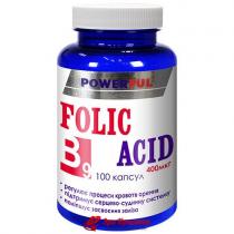 Фолієва кислота Folic Acid Powerful, капсули 1,0 г № 100