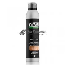 Спрей тонуючий для волосся Світло-коричневий Green Dry Color Light Brown Nirvel Professional, 405 мл