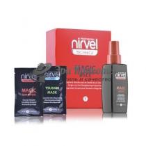 Набір для випрямлення волосся (лосьйон, шампунь, маска) Magic Pack Nirvel Professional