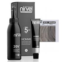 Крем-фарба для чоловіків G7 Світло-сірий Homme Hair Nirvel Professional, 2 * 30 мл