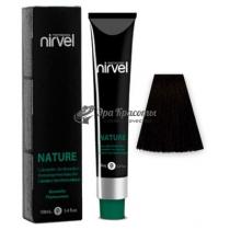 Крем-фарба для волосся безаміачна 4/0 Середній каштановий Nature Spa Color Nirvel, 100 мл