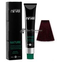 Крем-фарба для волосся безаміачна 5/55 Інтенсивний червоний світло-каштановий Nature Spa Color Nirvel, 100 мл