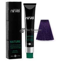 Крем-фарба для волосся безаміачна 4/66 Середній каштановий інтенсивний фіолетовий Nature Spa Color Nirvel, 100 мл