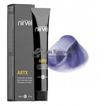 Крем-фарба для волосся P-61 Металевий блакитний Artx Nirvel Professional, 60 мл