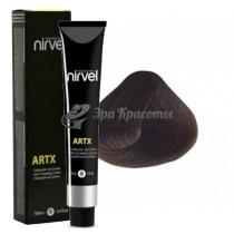 Крем-фарба для волосся 4/77 Середній каштановий коричневий Artx Nirvel Professional, 100 мл