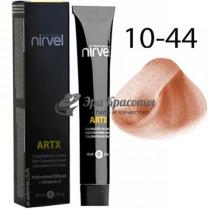 Крем-фарба для волосся 10/44 Супер світлий блондин інтенсивний мідний Artx Nirvel Professional, 100 мл