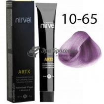 Крем-фарба для волосся 10/65 Світлий блонд фіолетово-рожевий Artx Nirvel Professional, 100 мл