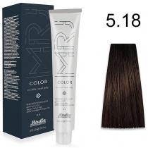 Фарба для волосся 5.18 світлий шатен попелясто-коричневий Mirella Professional, 100 мл