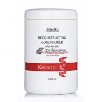 Відновлюючий кондиціонер з кератином Hair Care Reconstructing Conditioner Mirella Professional, 1000 мл