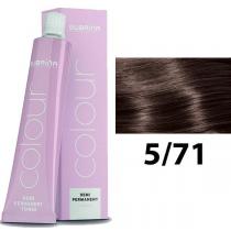Тонуюча фарба для волосся 5/71 Світло-коричневий коричневий попелястий Demi Colour Subrina, 60 мл