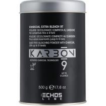 Безпиловий порошок з активованим вугіллям Karbon Charcoal Extra Bleach 9T Echosline, 500 г