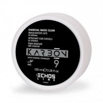 Засіб для видалення плям зі шкіри голови з активованим вугіллям Karbon Charcoal Magic Clean Echosline, 150 мл
