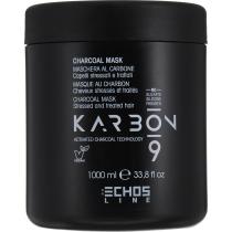 Маска для волосся з активованим вугіллям Karbon Charcoal Mask Echosline, 1000 мл