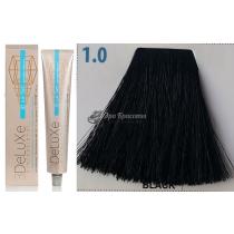 Стійка крем.краска для волосся 1.0 чорний 3DeLuXe Professional, 100 мл
