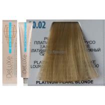 Стійка крем.краска для волосся 10.02 платиновий блондин перлинний 3DeLuXe Professional, 100 мл