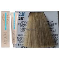 Стійка крем.краска для волосся 12.81 суперблонд мерехтливий платиновий 3DeLuXe Professional, 100 мл