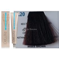 Стійка крем.краска для волосся 4.20 каштановий ірис 3DeLuXe Professional, 100 мл