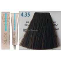 Стійка крем.краска для волосся 4.35 каштановий шоколадний 3DeLuXe Professional, 100 мл