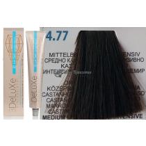 Стійка крем.краска для волосся 4.77 інтенсивний коричневий кашемір 3DeLuXe Professional, 100 мл