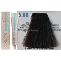 Стійка крем.краска для волосся 5.00 насичений світло-каштановий 3DeLuXe Professional, 100 мл