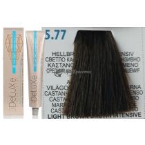 Стійка крем.краска для волосся 5.77средній інтенсивний коричневий кашемір 3DeLuXe Professional, 100 мл