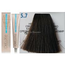 Стійка крем.краска для волосся 5.7 середній коричневий кошемір 3DeLuXe Professional, 100 мл