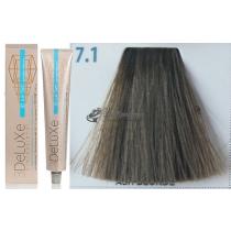 Стійка крем.краска для волосся 7.1 блондин попелястий 3DeLuXe Professional, 100 мл