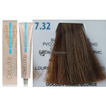 Стійка крем.краска для волосся 7.32 блондин золотистий 3DeLuXe Professional, 100 мл