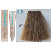 Стійка крем-фарба для волосся 8.0 світлий блондин 3DeLuXe Professional, 100 мл