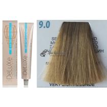 Стійка крем-фарба для волосся 9.0 дуже світлий блондин 3DeLuXe Professional, 100 мл