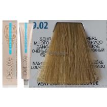 Стійка крем.краска для волосся 9.02 дуже світлий блондин перлинний 3DeLuXe Professional, 100 мл