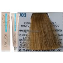Стійка крем-фарба для волосся 903 суперблонд натурально золотистий 3DeLuXe Professional, 100 мл
