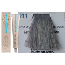 Стійка крем-фарба для волосся 911 суперблонд сріблясто-попелястий 3DeLuXe Professional, 100 мл