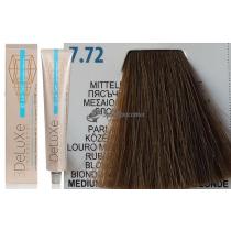 Стійка крем.краска для волосся 7.72 блонд коричневий перламутровий 3DeLuXe Professional, 100 мл