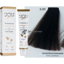 Стійка крем-фарба для волосся 5.00 Світлий шатен інтенсивний Hair Colouring Cream With Fruit Acids You Look, 60 мл