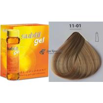 Стійка крем-фарба для волосся 11.01 натурально-попелястий ультра світлий блондин Creme Ducastel Subtil, 60 мл