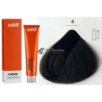 Стійка крем-фарба для волосся 4 шатен Creme Ducastel Subtil, 60 мл