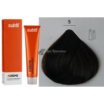 Стійка крем-фарба для волосся 5 світлий шатен Creme Ducastel Subtil, 60 мл